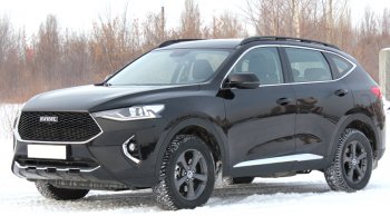 11 849 р. Рейлинги крыши АПС Haval F7  дорестайлинг (2018-2022) (Серебристые, без поперечин)  с доставкой в г. Набережные‑Челны. Увеличить фотографию 4