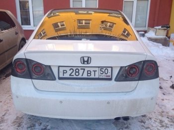 3 399 р. Лип спойлер АВТОКРАТ  Honda Civic  FD (2005-2011) седан дорестайлинг, седан рестайлинг (Неокрашенный)  с доставкой в г. Набережные‑Челны. Увеличить фотографию 2