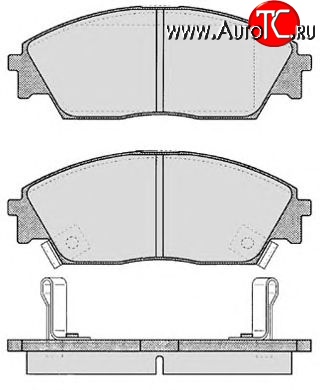 6 849 р. Передние тормозные колодки Tokico RN266M Honda Civic FD седан дорестайлинг (2005-2008)  с доставкой в г. Набережные‑Челны