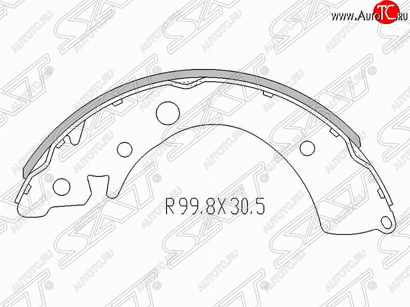 1 439 р. Колодки тормозные задние SAT  Honda Civic  FK,FN - Jazz  с доставкой в г. Набережные‑Челны