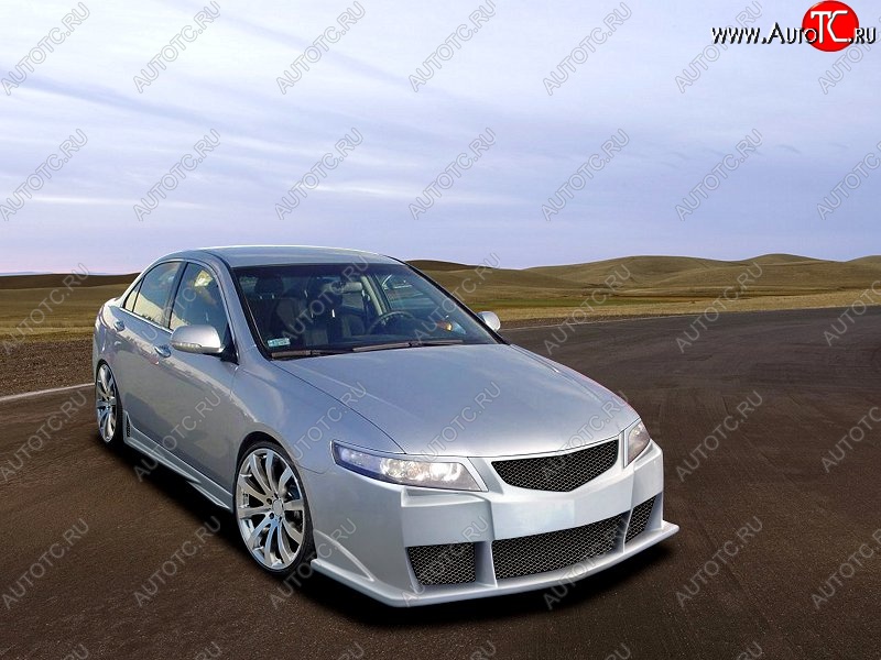 25 899 р. Передний бампер D.J. Honda Accord 7 CL седан дорестайлинг (2002-2005)  с доставкой в г. Набережные‑Челны