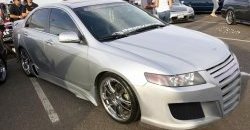 Пороги накладки EVO Honda Accord 7 CL седан дорестайлинг (2002-2005)