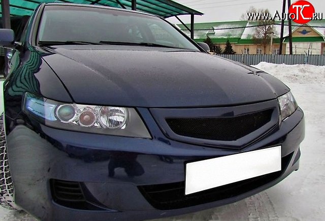 1 759 р. Решётка радиатора K-1  Honda Accord ( 7 CL,  7 CM) (2005-2008) седан рестайлинг, универсал рестайлинг (Неокрашенная, Без сетки)  с доставкой в г. Набережные‑Челны