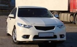 1 299 р. Реснички Sport на фары рестайлинг Honda Accord CU седан дорестайлинг (2008-2011) (Неокрашенные)  с доставкой в г. Набережные‑Челны. Увеличить фотографию 3