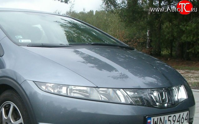 12 899 р. Пластиковый капот Standart Honda Civic FK,FN хэтчбэк 5 дв. дорестайлинг (2005-2008)  с доставкой в г. Набережные‑Челны