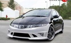 4 499 р. Пороги накладки NeoDesign Honda Civic FK,FN хэтчбэк 5 дв. дорестайлинг (2005-2008)  с доставкой в г. Набережные‑Челны. Увеличить фотографию 2