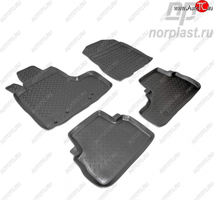 2 569 р. Комплект салонных ковриков Norplast Honda CR-V RE1,RE2,RE3,RE4,RE5,RE7 дорестайлинг (2007-2010)  с доставкой в г. Набережные‑Челны