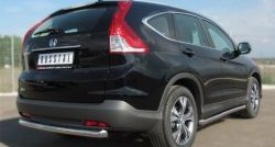 14 849 р. Защита порогов из круглой трубы диаметром 63 мм Russtal Honda CR-V RM1,RM3,RM4 дорестайлинг (2012-2015) (Защита порогов с со скосами на торцах (вариант 1))  с доставкой в г. Набережные‑Челны. Увеличить фотографию 4