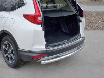 2 749 р. Накладка на задний бампер Russtal (лист) Honda CR-V RW,RT дорестайлинг (2016-2020)  с доставкой в г. Набережные‑Челны. Увеличить фотографию 3