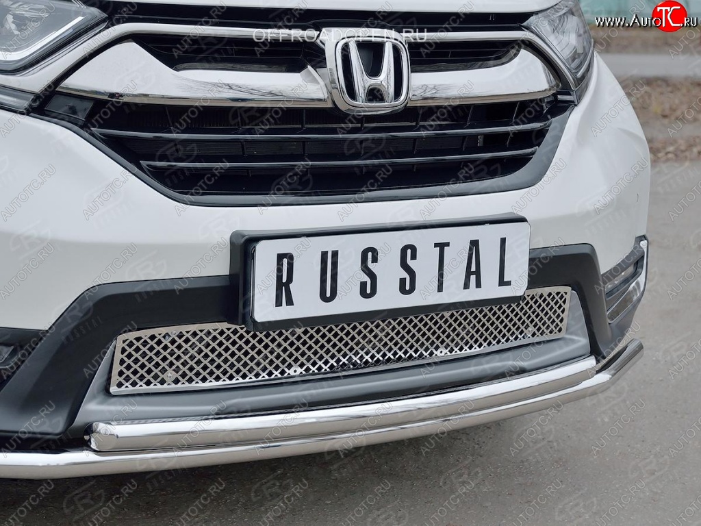 1 799 р. Решетка радиатора Russtal (лист)  Honda CR-V  RW,RT (2016-2020) дорестайлинг (Неокрашенная)  с доставкой в г. Набережные‑Челны