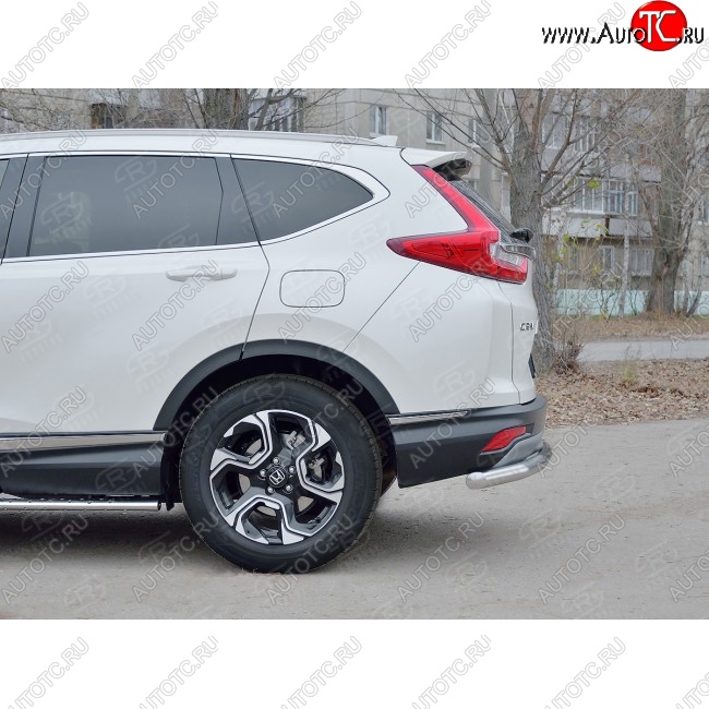 16 999 р. Защита заднего бампера (Ø63 мм, нержавейка) SLITKOFF  Honda CR-V  RW,RT (2016-2020) дорестайлинг  с доставкой в г. Набережные‑Челны