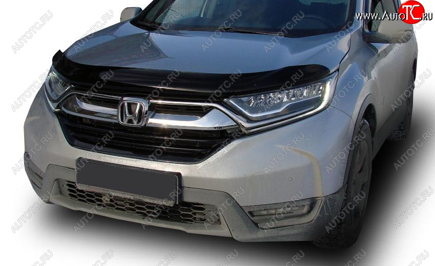 2 879 р. Дефлектор капота SIM Honda CR-V RW,RT дорестайлинг (2016-2020)  с доставкой в г. Набережные‑Челны