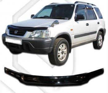 1 999 р. Дефлектор капота CA-Plastic  Honda CR-V  RD1,RD2,RD3 (1995-2001)  дорестайлинг, рестайлинг (Classic черный, Без надписи)  с доставкой в г. Набережные‑Челны. Увеличить фотографию 1