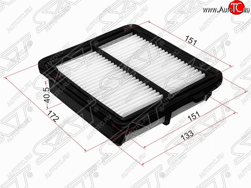 369 р. Фильтр воздушный двигателя SAT (172/151х.151/133х40.5 mm)  Honda Insight  ZE2 (2009-2014) хэтчбэк 5 дв. дорестайлинг, хэтчбэк 5 дв. рестайлинг  с доставкой в г. Набережные‑Челны