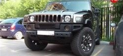 12 599 р. Решётка радиатора Standart HUMMER H2 (2002-2009) (Неокрашенная)  с доставкой в г. Набережные‑Челны. Увеличить фотографию 2