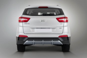 9 399 р. Накладка заднего бампера Xmug  Hyundai Creta  GS (2015-2021) дорестайлинг, рестайлинг (Неокрашенная)  с доставкой в г. Набережные‑Челны. Увеличить фотографию 2