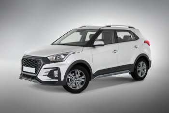 22 499 р. Передний бампер Xmug  Hyundai Creta  GS (2015-2021) дорестайлинг, рестайлинг (Неокрашенный)  с доставкой в г. Набережные‑Челны. Увеличить фотографию 4