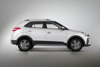 9 899 р. Пороги накладки штатного обвеса Xmug Hyundai Creta GS дорестайлинг (2015-2019) (Неокрашенные)  с доставкой в г. Набережные‑Челны. Увеличить фотографию 2