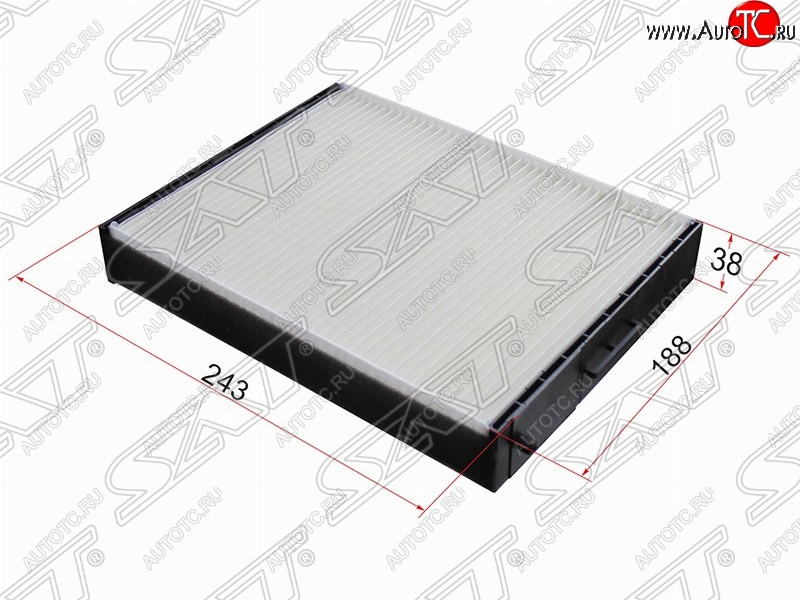 299 р. Фильтр салонный SAT (243х188х38 mm)  Hyundai Santa Fe ( SM,  CM) (2000-2012), KIA Sorento  BL (2002-2010)  с доставкой в г. Набережные‑Челны