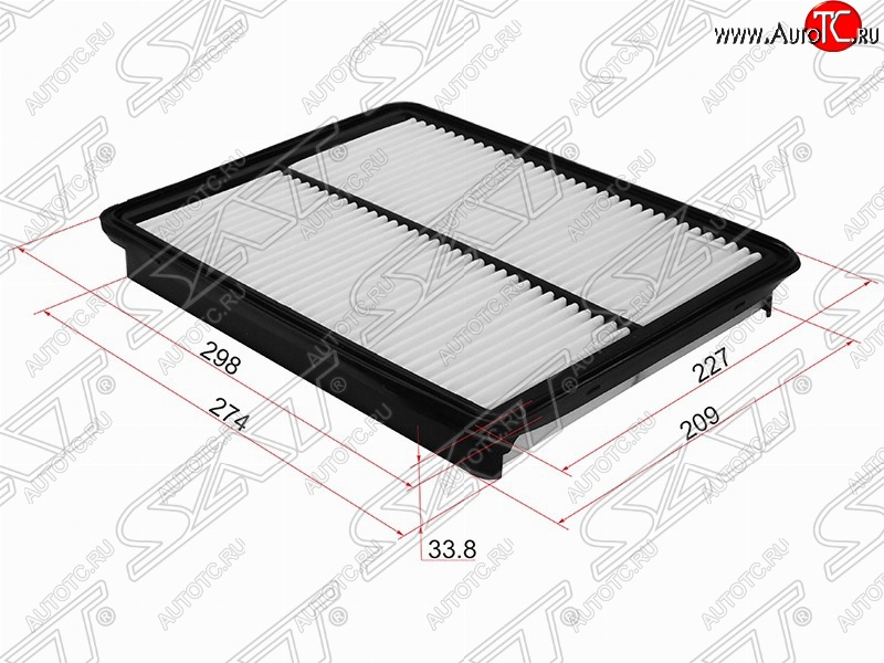 399 р. Фильтр воздушный двигателя (2.4) SAT  Hyundai Santa Fe  DM (2012-2016), KIA Sorento  XM (2009-2015)  с доставкой в г. Набережные‑Челны