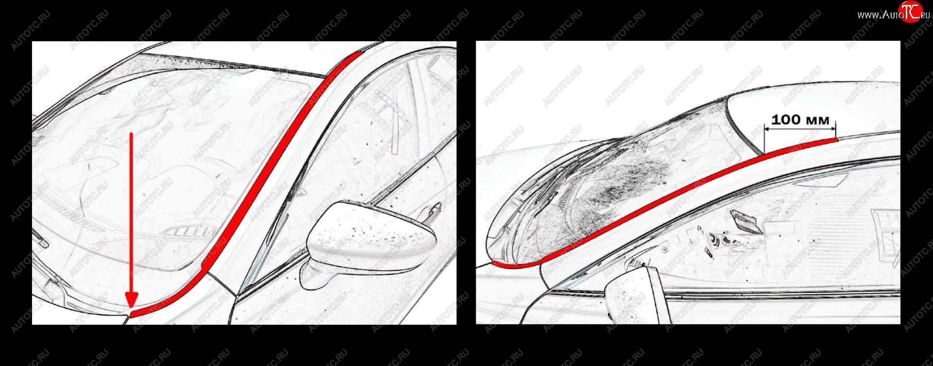 1 849 р. Водостоки лобового стекла Стрелка 11 Hyundai Sonata LF рестайлинг (2017-2019)  с доставкой в г. Набережные‑Челны