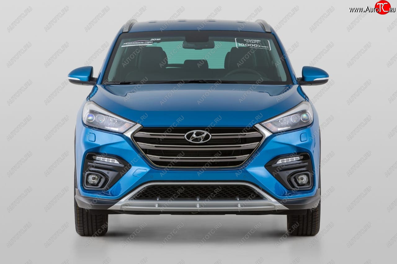 17 999 р. Передний бампер YT  Hyundai Tucson  TL (2015-2018) дорестайлинг (Неокрашенный)  с доставкой в г. Набережные‑Челны