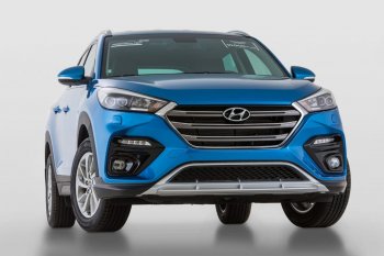 17 999 р. Передний бампер YT  Hyundai Tucson  TL (2015-2018) дорестайлинг (Неокрашенный)  с доставкой в г. Набережные‑Челны. Увеличить фотографию 2