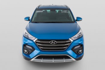 17 999 р. Передний бампер YT  Hyundai Tucson  TL (2015-2018) дорестайлинг (Неокрашенный)  с доставкой в г. Набережные‑Челны. Увеличить фотографию 6