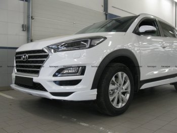 6 799 р. Юбка переднего бампера АВТОКРАТ Hyundai Tucson TL рестайлинг (2018-2021) (Неокрашенная)  с доставкой в г. Набережные‑Челны. Увеличить фотографию 3