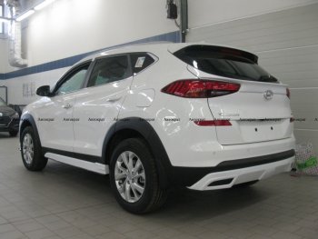 6 799 р. Юбка заднего бампера АВТОКРАТ Hyundai Tucson TL рестайлинг (2018-2021) (Неокрашенная)  с доставкой в г. Набережные‑Челны. Увеличить фотографию 2