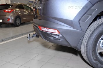 14 999 р. Фаркоп Petroil Tuning (съемный квадрат, сборка РФ) Hyundai Tucson NX4 (2020-2022)  с доставкой в г. Набережные‑Челны. Увеличить фотографию 2