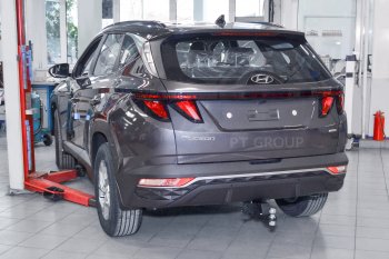 14 999 р. Фаркоп Petroil Tuning (съемный квадрат, сборка РФ) Hyundai Tucson NX4 (2020-2022)  с доставкой в г. Набережные‑Челны. Увеличить фотографию 4