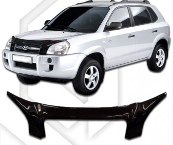 Дефлектор капота CA-Plastiс exclusive Hyundai (Хюндаи) Tucson (Туссон)  JM (2004-2010) JM