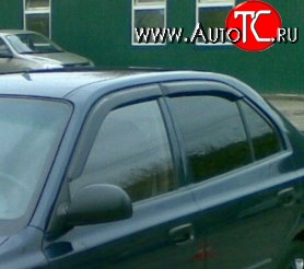 999 р. Комплект дефлекторов окон (ветровиков) 4 шт. Russtal Hyundai Accent седан ТагАЗ (2001-2012)  с доставкой в г. Набережные‑Челны