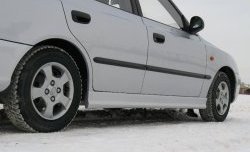 4 099 р. Пороги накладки Style Hyundai Accent седан ТагАЗ (2001-2012) (Неокрашенные)  с доставкой в г. Набережные‑Челны. Увеличить фотографию 4