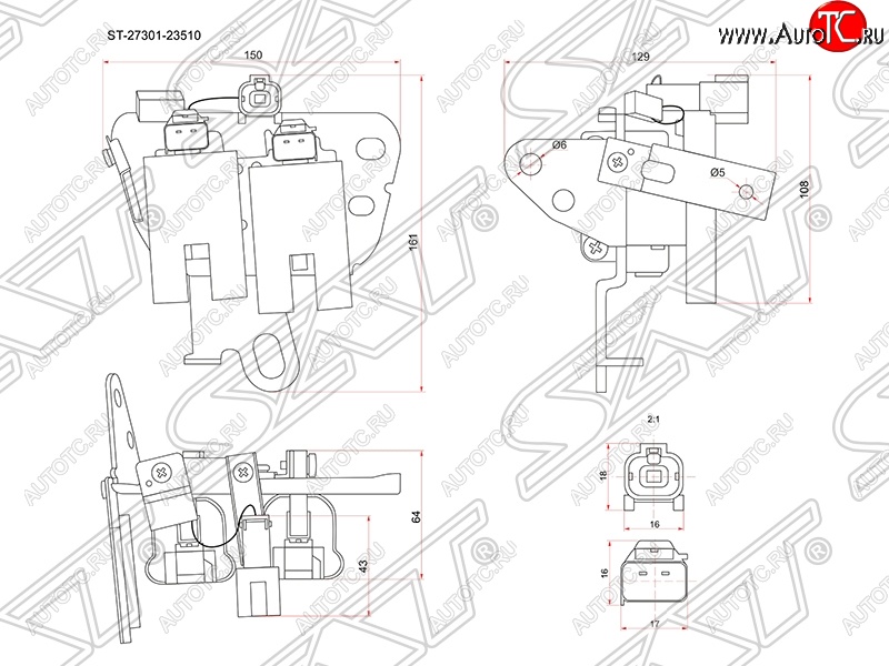 1 859 р. Катушка зажигания SAT  Hyundai Elantra  HD - I30  FD  с доставкой в г. Набережные‑Челны