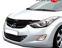 Дефлектор капота NovLine Hyundai (Хюндаи) Elantra (Элантра)  MD (2010-2013) MD дорестайлинг