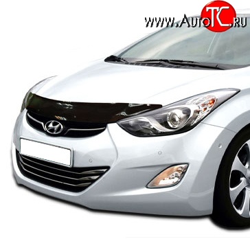 3 199 р. Дефлектор капота NovLine  Hyundai Elantra  MD (2010-2013) дорестайлинг  с доставкой в г. Набережные‑Челны