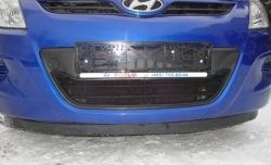 1 469 р. Сетка на бампер Russtal (черная) Hyundai i20 PB хэтчбэк дорестайлинг (2008-2012)  с доставкой в г. Набережные‑Челны. Увеличить фотографию 6