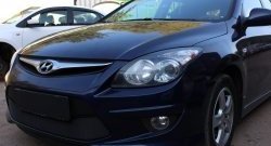 1 469 р. Сетка на бампер Russtal (черная)  Hyundai I30  FD (2010-2012) универсал рестайлинг, хэтчбэк 5 дв. рестайлинг  с доставкой в г. Набережные‑Челны. Увеличить фотографию 2