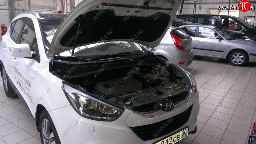 2 199 р. Газовые упоры капота Berkut Hyundai IX35 LM рестайлинг (2013-2018)  с доставкой в г. Набережные‑Челны