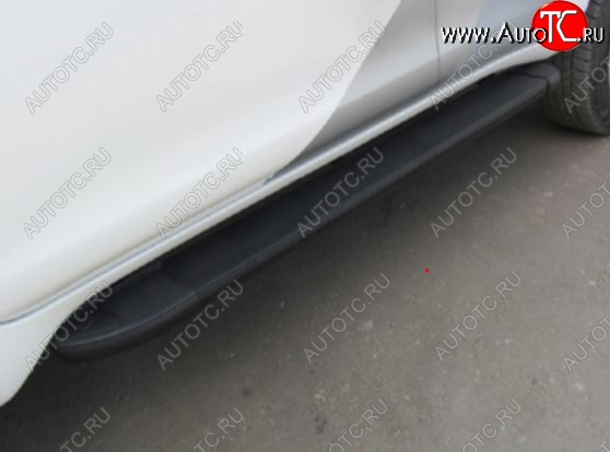 11 609 р. Порожки для ног Arbori Optima Black Hyundai Santa Fe TM рестайлинг (2020-2022)  с доставкой в г. Набережные‑Челны