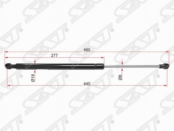 Упор капота SAT (газовый) Hyundai Santa Fe SM (2000-2012)