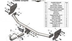 5 789 р. Фаркоп Лидер Плюс (с быстросъёмным шаром) Hyundai Solaris HCR седан дорестайлинг (2017-2020) (Без электропакета)  с доставкой в г. Набережные‑Челны. Увеличить фотографию 2