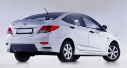 3 599 р. Пороги накладки Sport  Hyundai Solaris  RBr (2010-2017), KIA Rio  3 QB (2011-2017) (Неокрашенные)  с доставкой в г. Набережные‑Челны. Увеличить фотографию 7