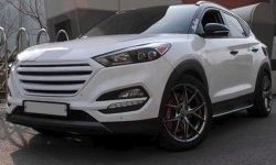 9 649 р. Решётка радиатора CT Hyundai Tucson LM (2010-2017) (Неокрашенная)  с доставкой в г. Набережные‑Челны. Увеличить фотографию 5