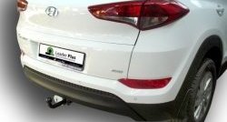 7 499 р. Фаркоп Лидер Плюс. Hyundai Tucson TL рестайлинг (2018-2021) (Без электропакета)  с доставкой в г. Набережные‑Челны. Увеличить фотографию 2