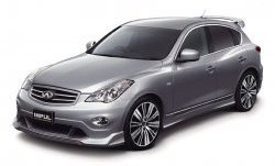 41 249 р. Передний бампер Impul INFINITI EX35 J50 (2007-2013) (Неокрашенный)  с доставкой в г. Набережные‑Челны. Увеличить фотографию 2