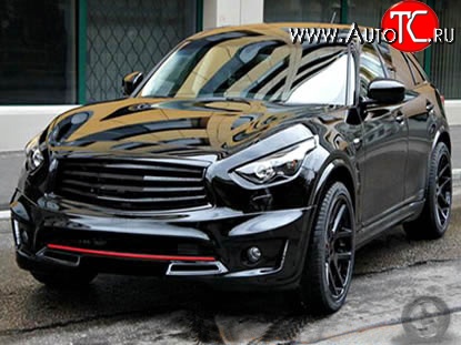 11 499 р. Решётка радиатора Elford INFINITI FX37 S51 рестайлинг (2011-2013) (Неокрашенная)  с доставкой в г. Набережные‑Челны