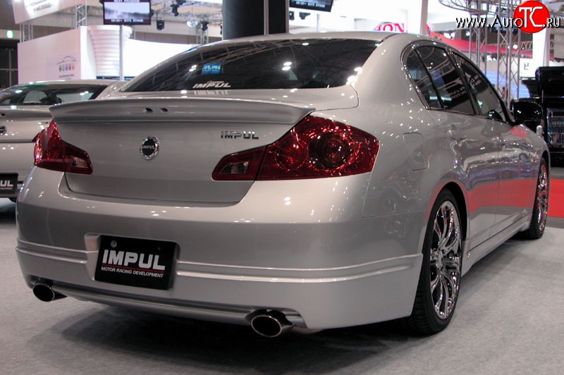 25 249 р. Лип спойлер Impul INFINITI G35 V36 седан (2006-2015) (Неокрашенный)  с доставкой в г. Набережные‑Челны